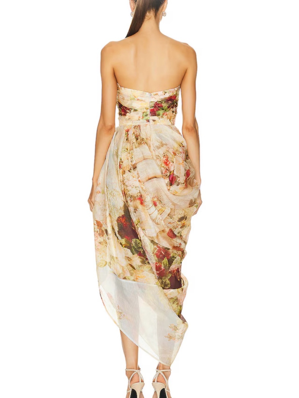 Zimmermann Luminosity Strapless Midi Dress - Picture 4 of 9